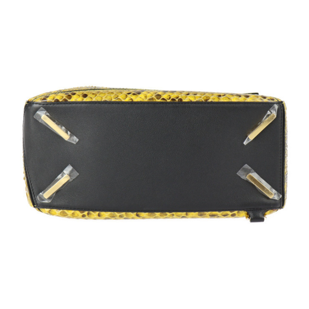 Loewe Yellow Bag Bag Python Leather Shoulder Smal… - image 4
